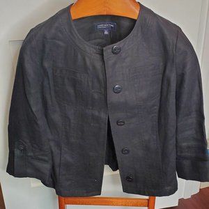 Jones New York Blazer Size PS 100% Linen Business Career 5 Buttons 3/4 Sleeve.